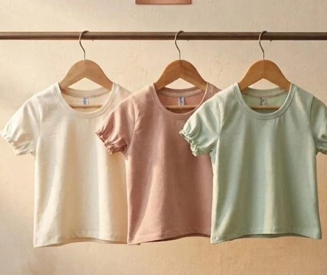 Remera Algodón  Nena 6a16 Frunce