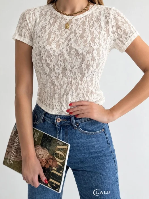 Remera Encaje Lara