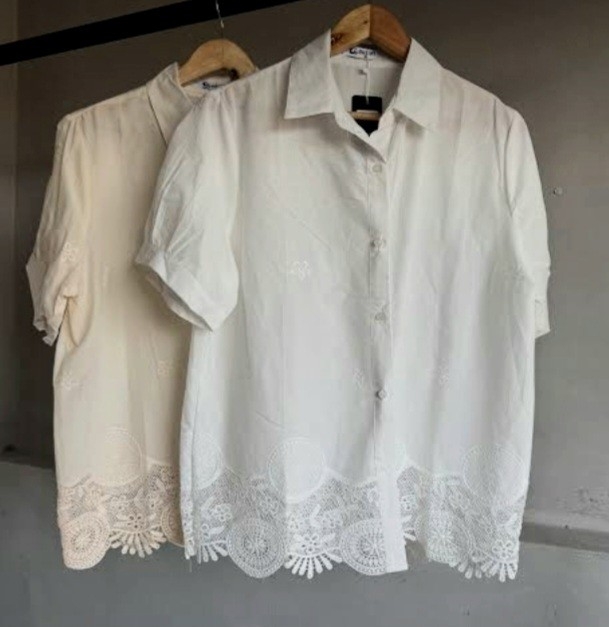 Camisa Corta Broderi  M a 2xl Importadas - Imagen 2