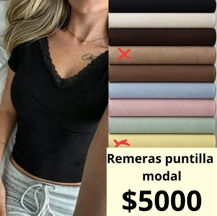 Remeras Puntilla