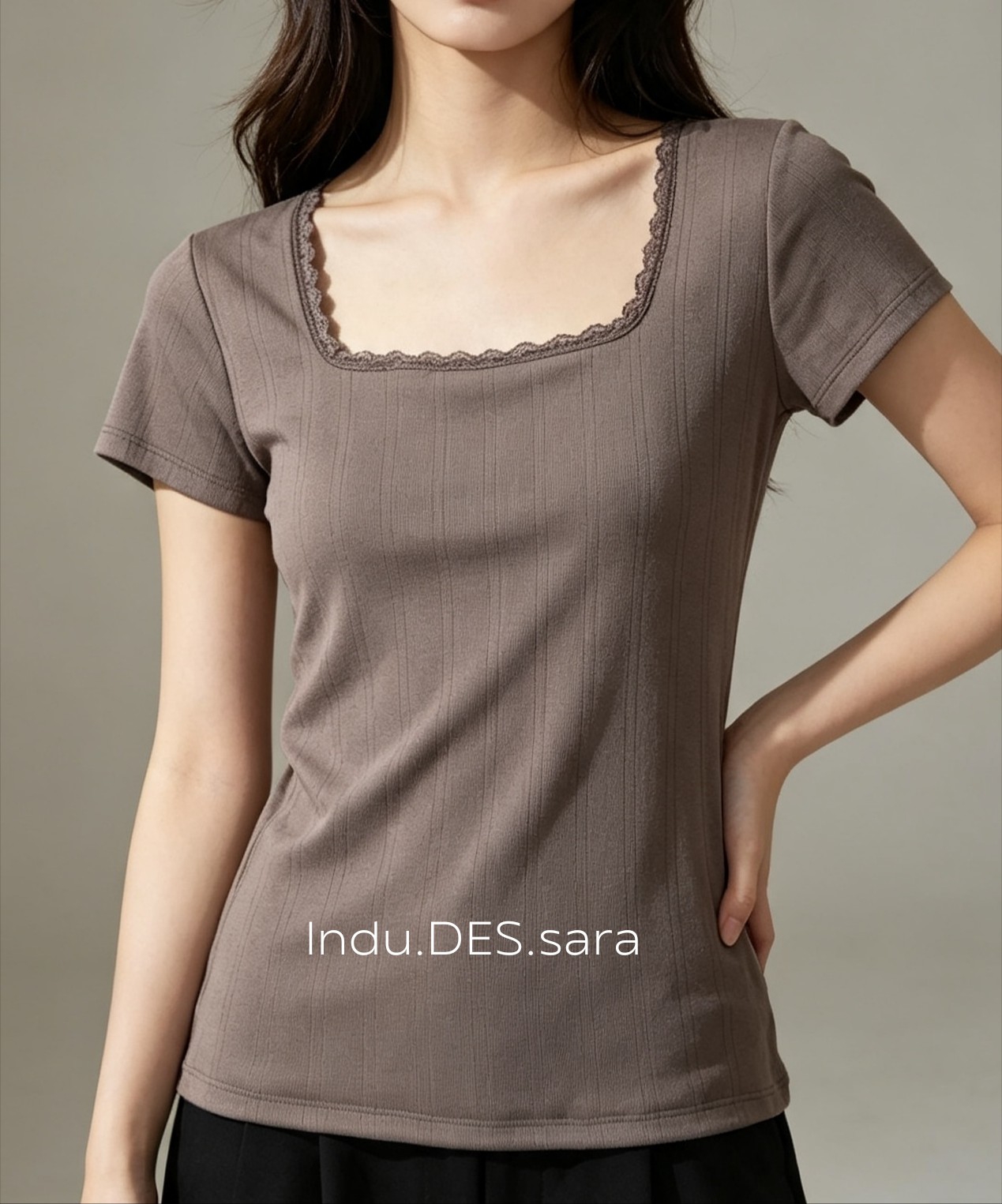 Remera Puntilla en el Cuello - Imagen 2