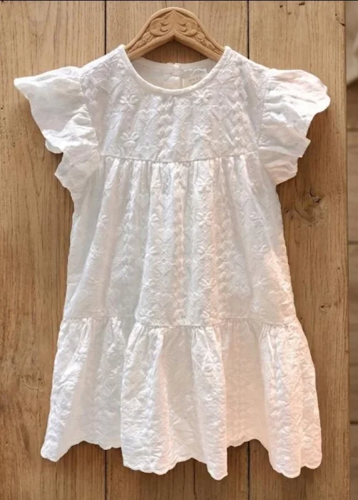 Vestido Broderi Nena 4a12  Importadas