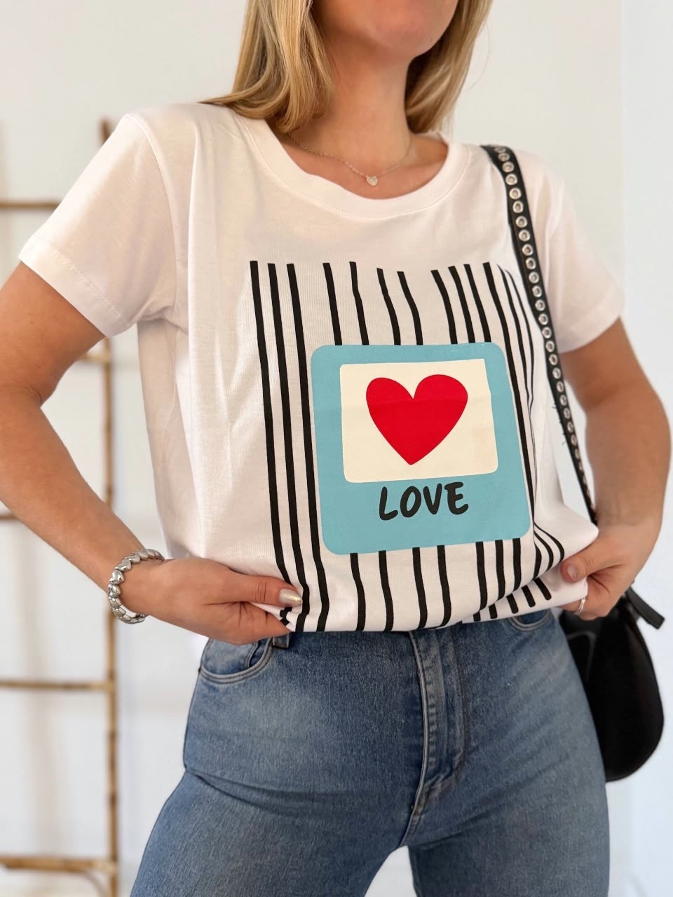 Remera Love Rayas - Imagen 3