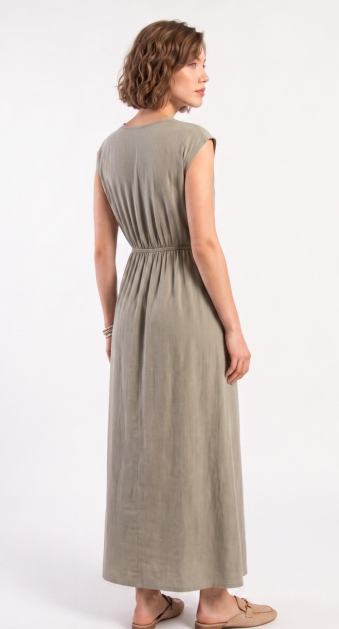 Vestido Lino con Spandex - Imagen 2