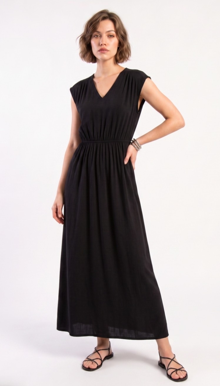 Vestido Lino con Spandex - Imagen 3