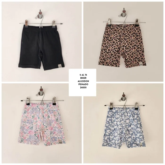 Biker Alg. C/lycra Estampado