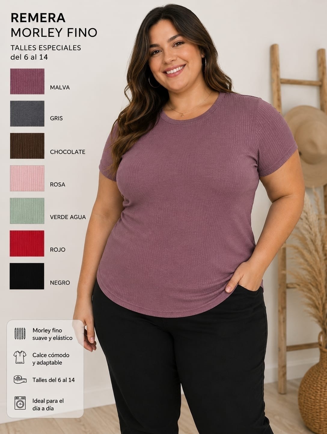 Remera Morley Lisa Talles Especiales - Imagen 2