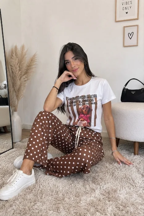 Conjunto Palazzo + Remera