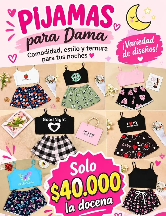 Pijama Dama Estampado / 2p.