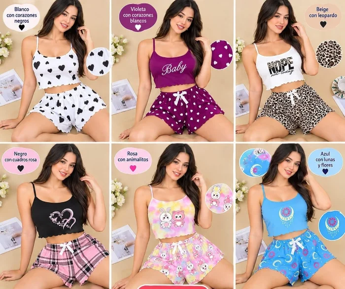 Pijama Dama Estampado / 2p.