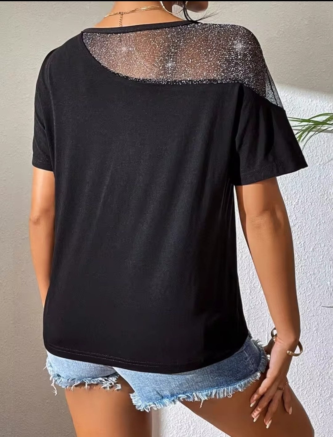 Remera Modal con Tul Lurex T/u Abarcan 4 y 5 - Imagen 2