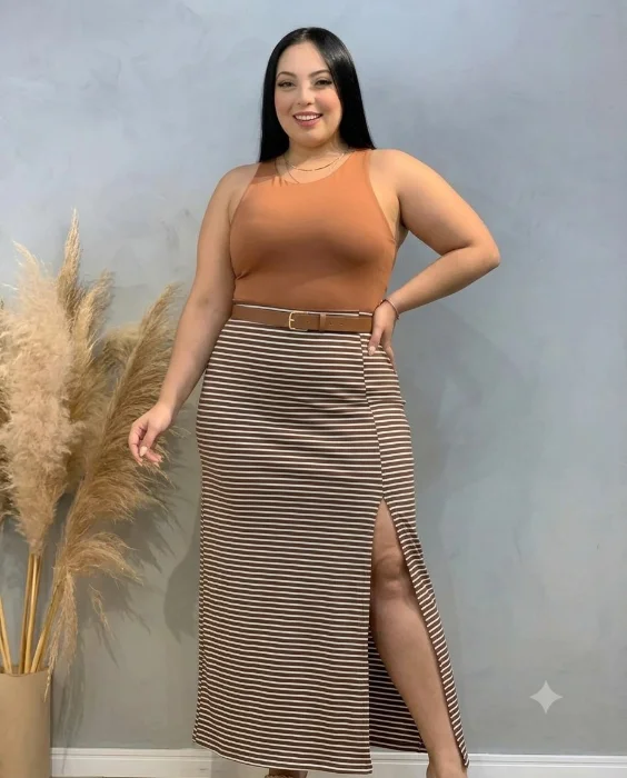 Pollera Curvy Rayada