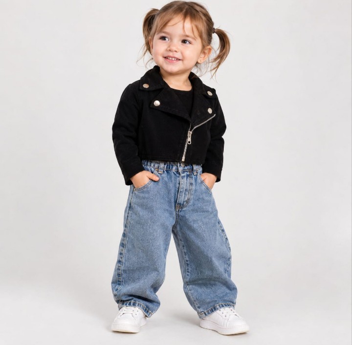 Chaqueta Cuerina Gamuza Negra - Imagen 2