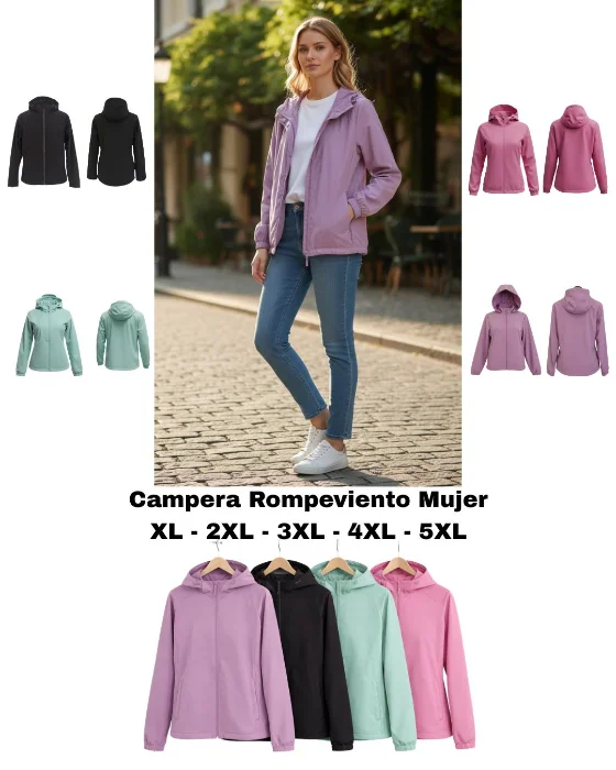 Campera Rompeviento Impermeable