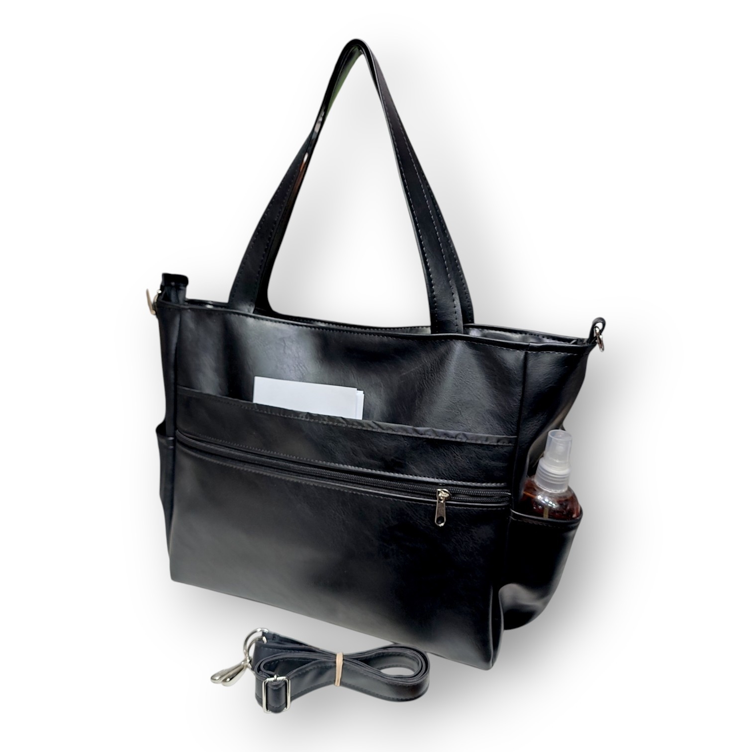 Bolso Tote Linea Premium C/ 4 Bolsillos y Porta Notebook 36×29× Prof 12 Cm Aprox - Imagen 4