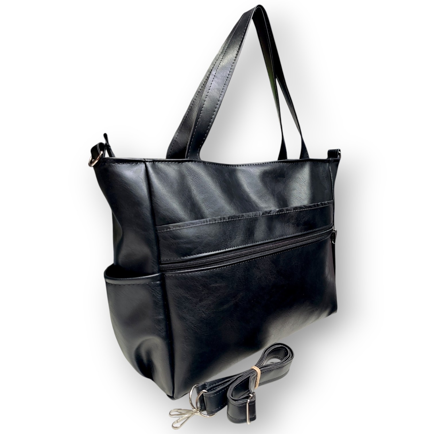Bolso Tote Linea Premium C/ 4 Bolsillos y Porta Notebook 36×29× Prof 12 Cm Aprox - Imagen 5
