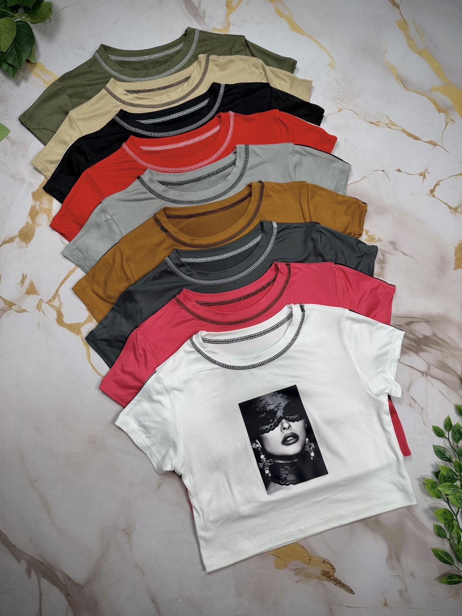 Remera Cuello Bordado Stampa - Imagen 2