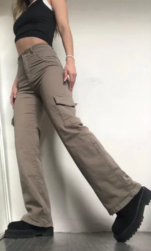 Dama Wid Leg Cargo Elatizado