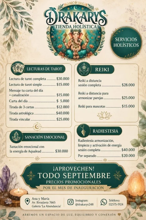 Tiradas de Tarot, Reiki, Limpieza Energética