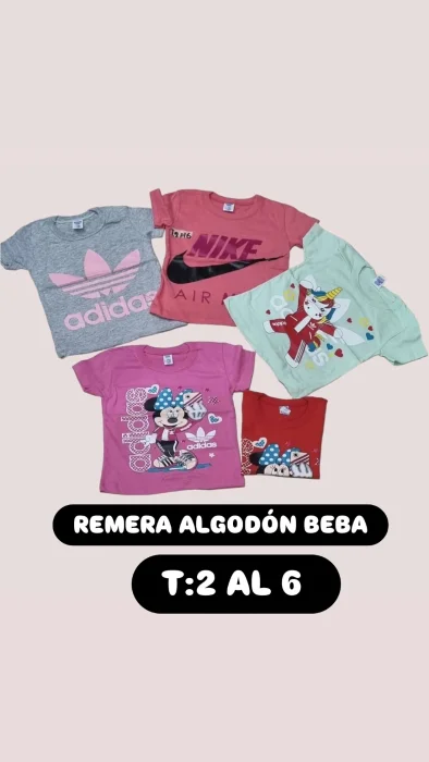 Remera Algodón Estampado Beba