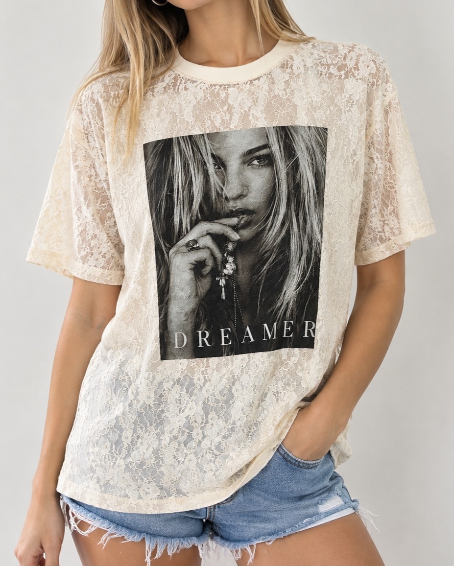 Remerone de Encaje con Estampado - Imagen 3