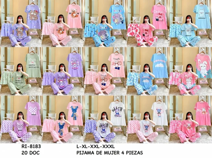 Pijamas 4 Piezas