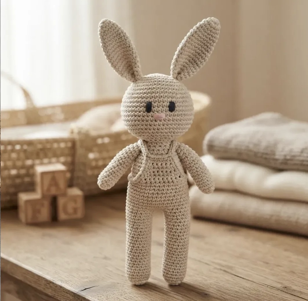 Conejo Muñecos de Apego Tejido Crochet Amigurumi - Imagen 3