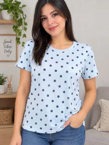 Remera Lunares de Algodón