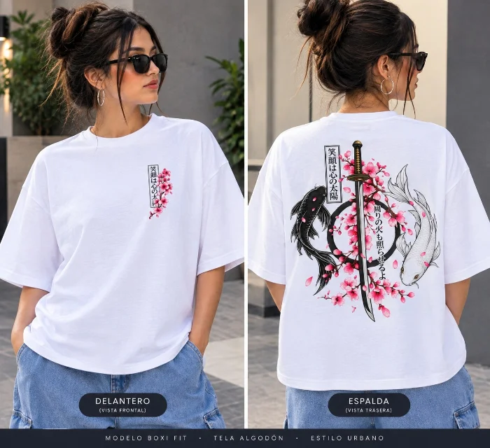Remeras Boxi Fit Manga Corta