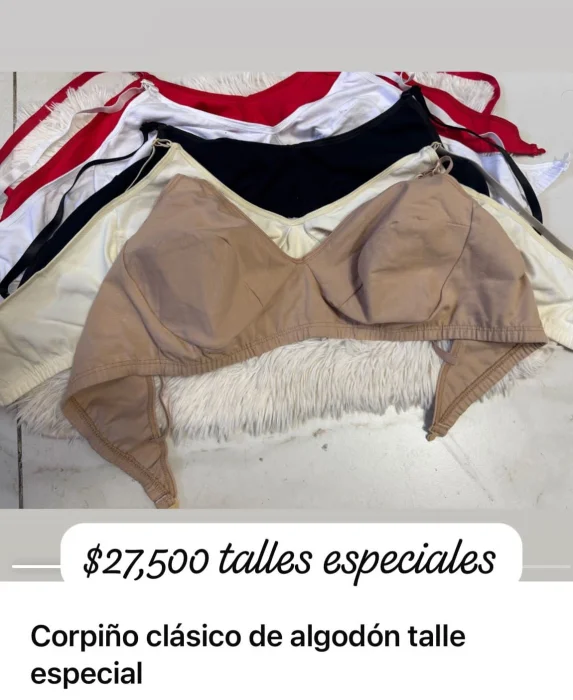 Corpiño de Algodón Especiales