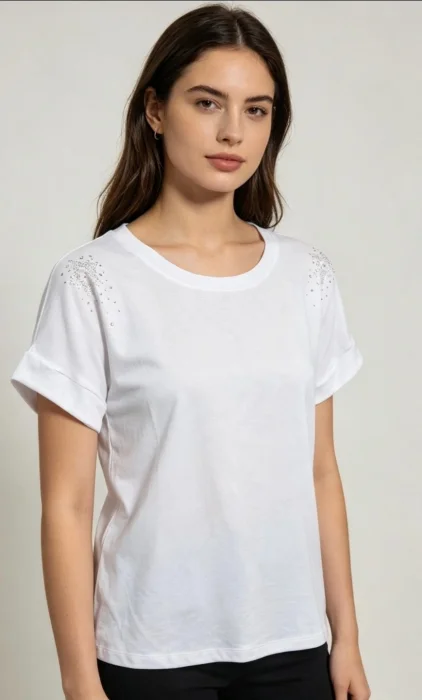 Remera Modal con Brillos