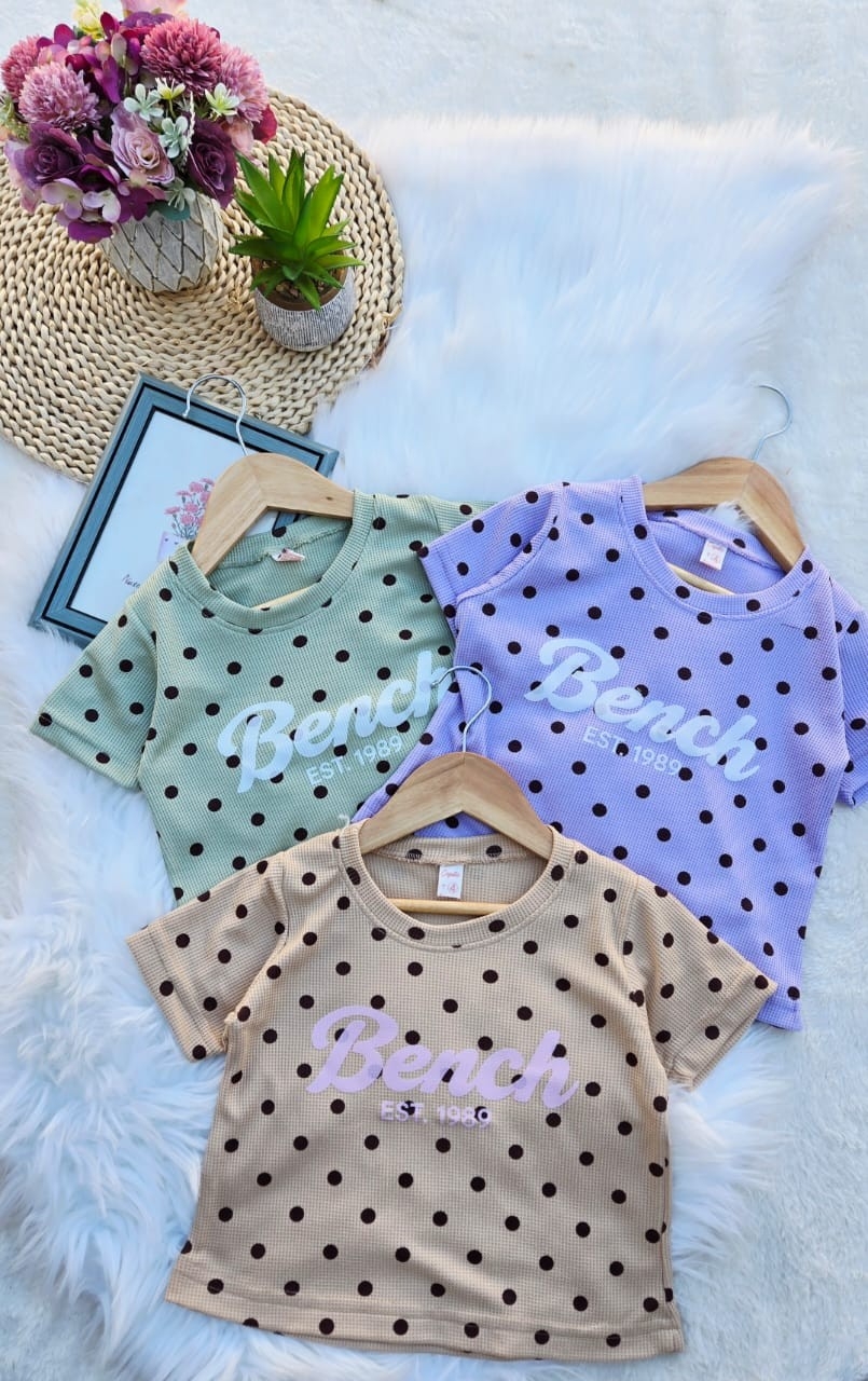 Conjuntos de Wafle a Lunares. Remera y Short. - Imagen 3