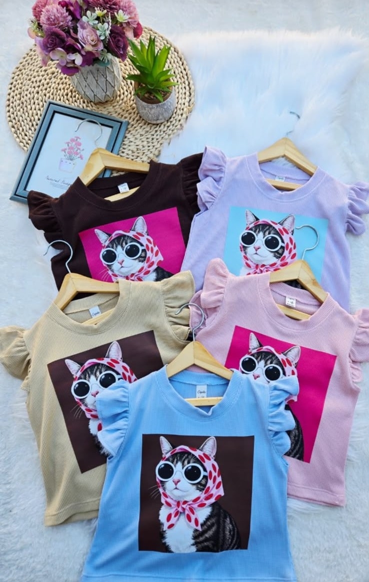 Conjuntos de Wafle Algodon. Remera con Volados y Short con Pespunte. - Imagen 2
