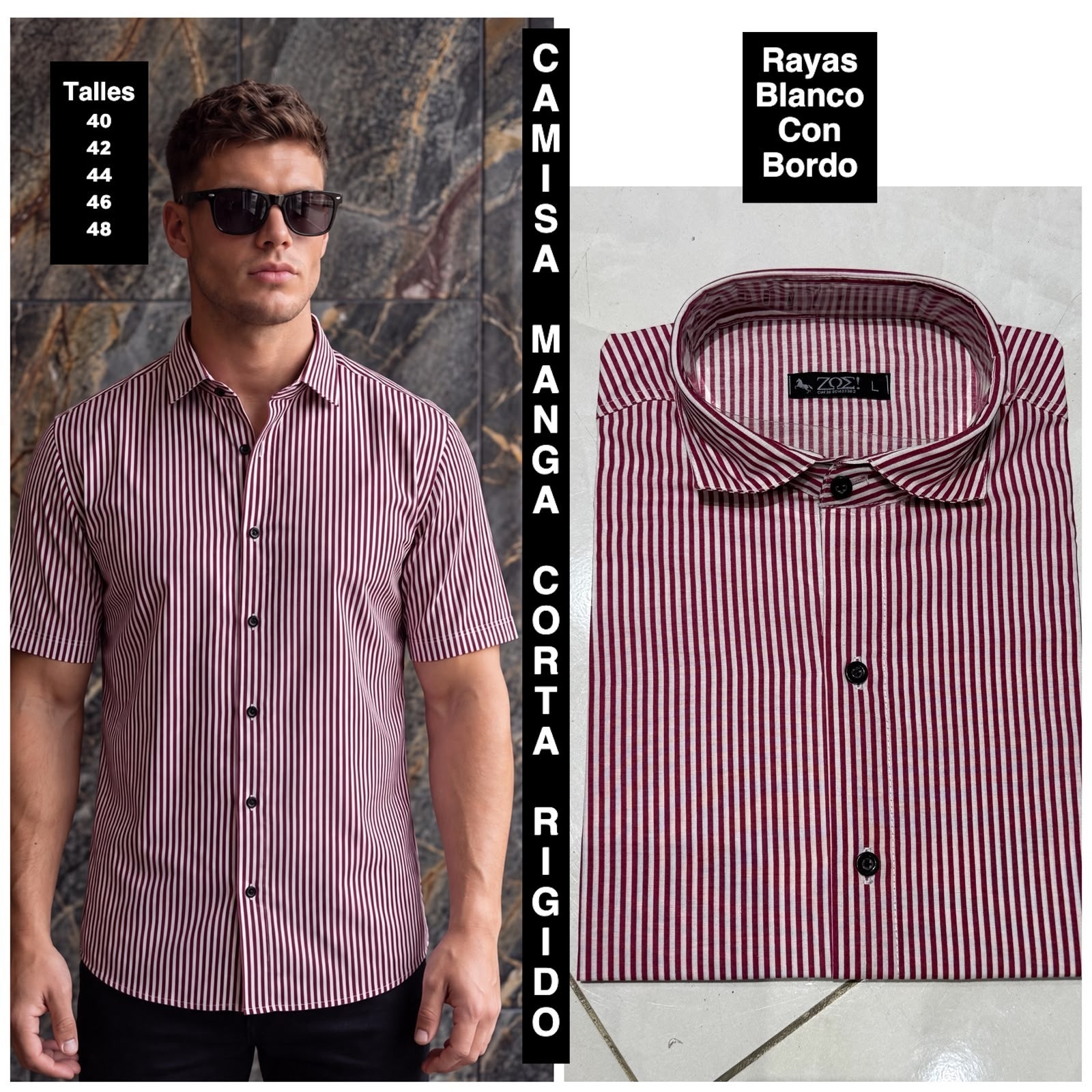 Camisas Manga Corta Estampadas y Rayadas - Imagen 6