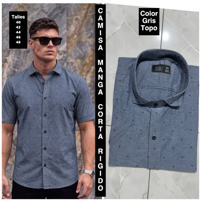 Camisas Manga Corta Estampadas y Rayadas