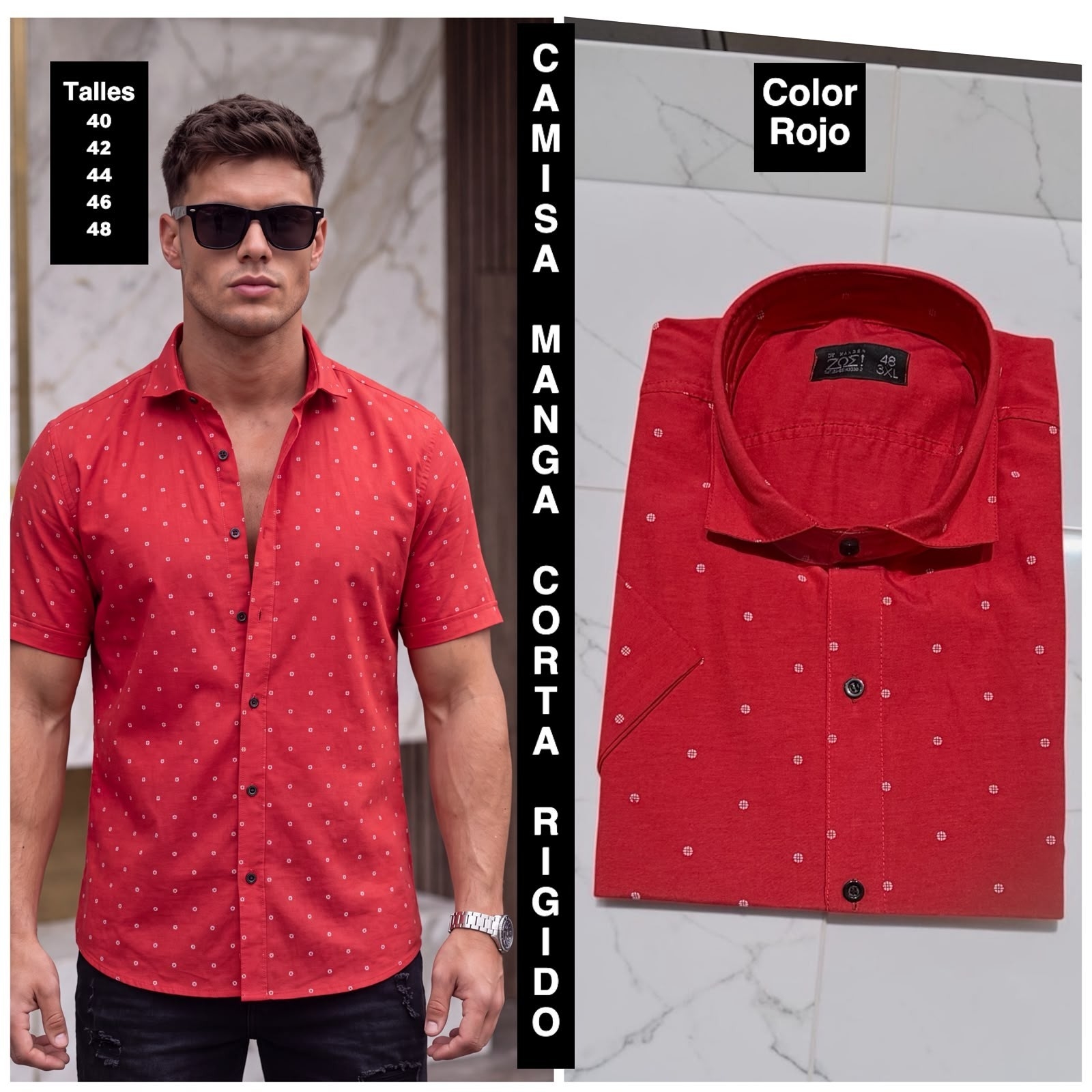 Camisas Manga Corta Estampadas y Rayadas - Imagen 5