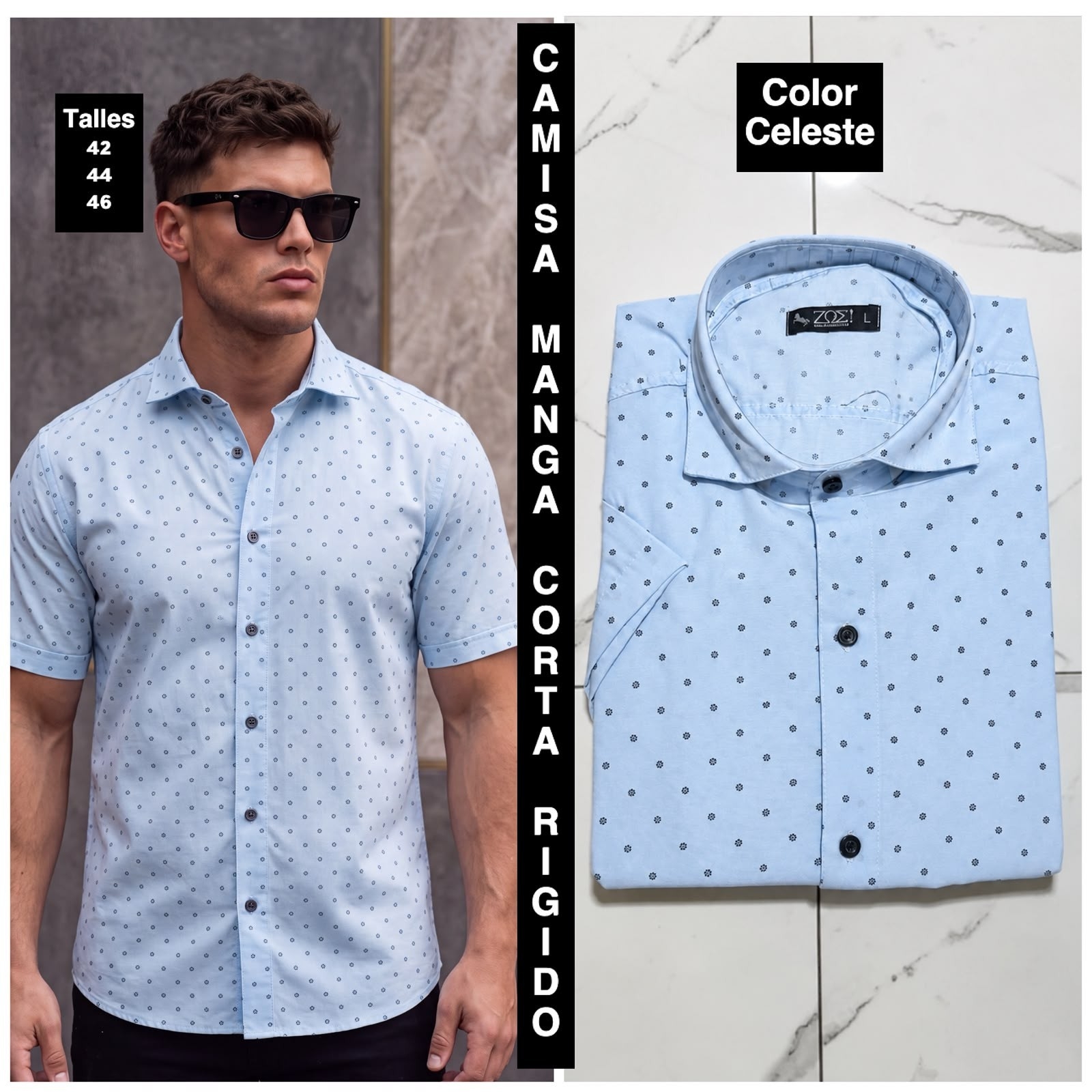 Camisas Manga Corta Estampadas y Rayadas - Imagen 7