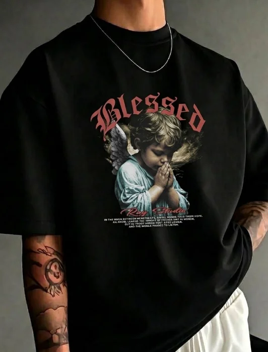 Remera Oversize Blessed