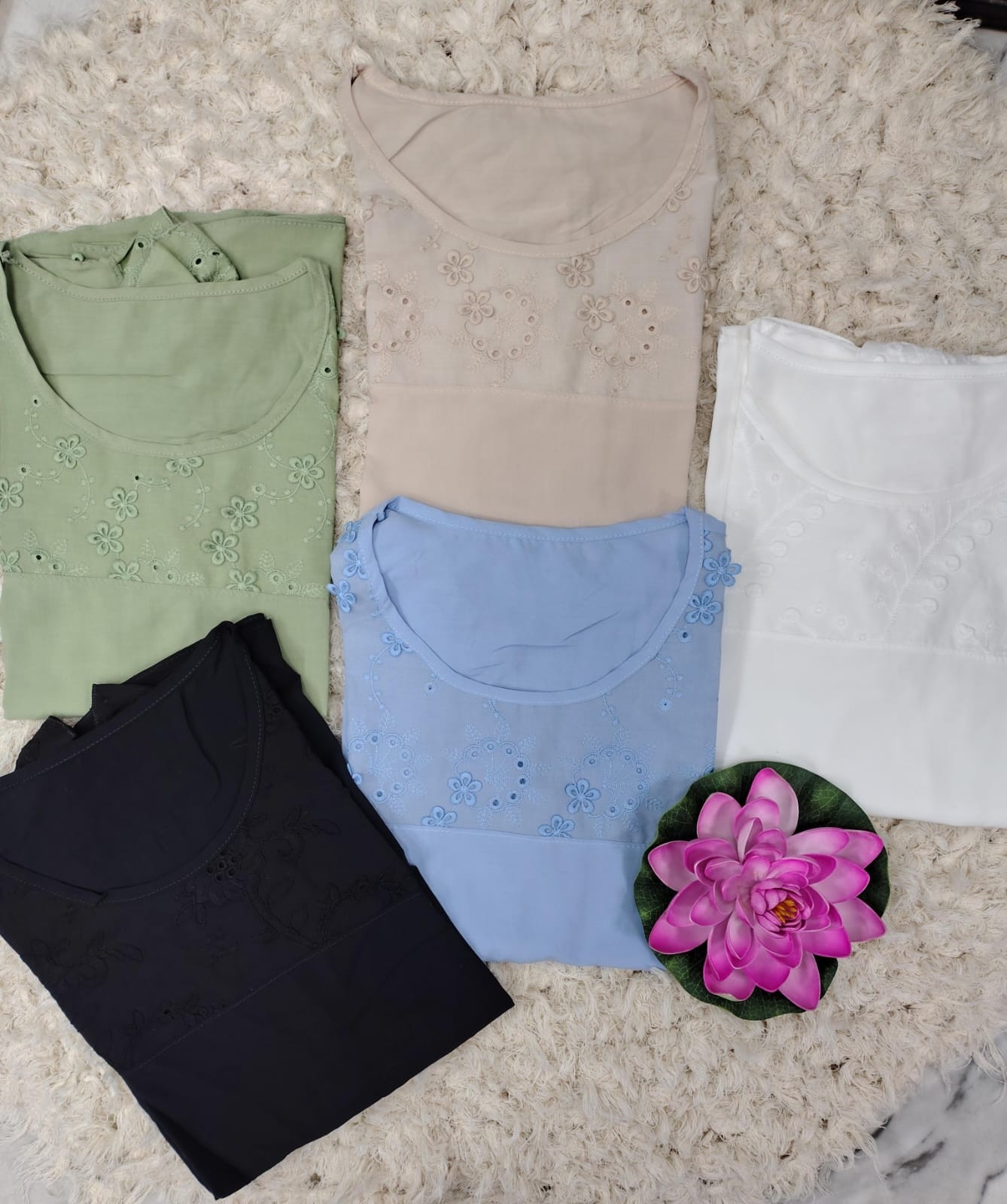 Blusa Fibrana con Broderi - Imagen 2