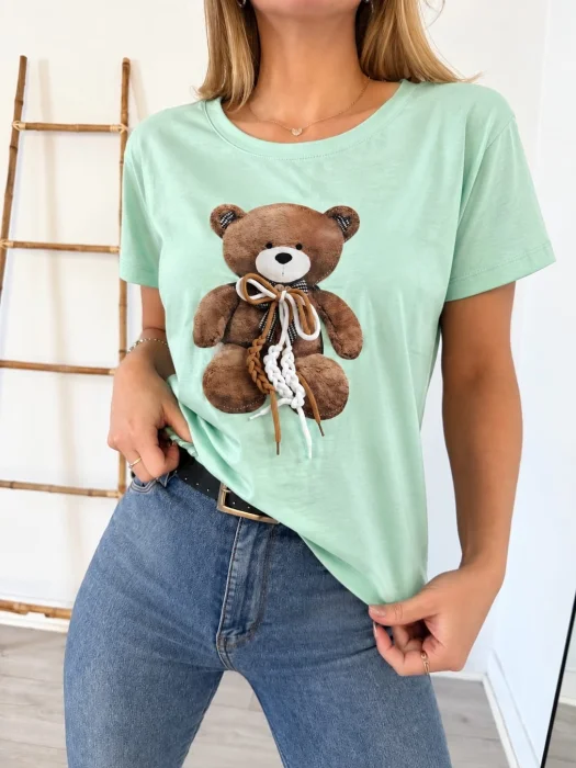 Remera Tedy y Moño