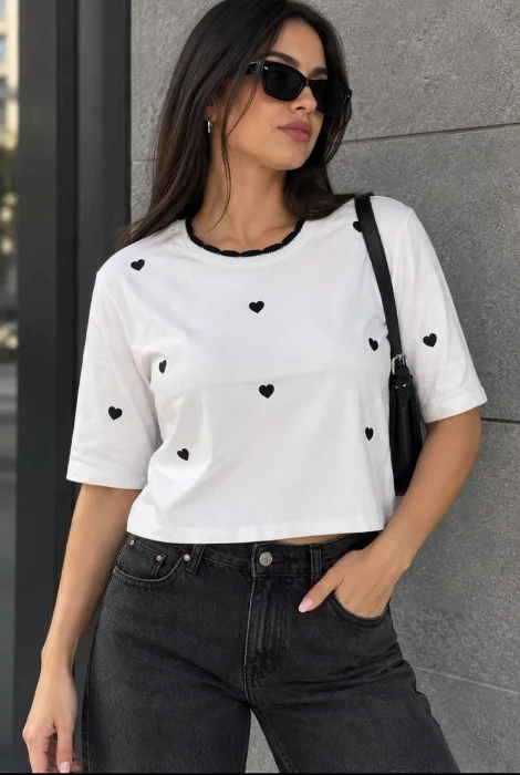Remera Boxy Fit Algodón Estampado