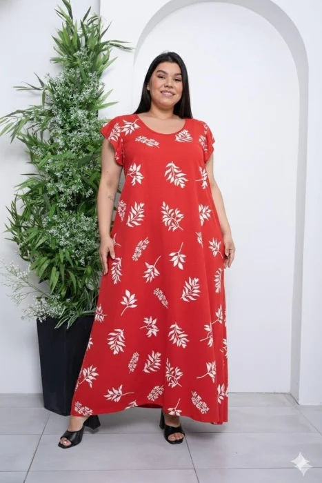 Vestido Largo Cey Hojas