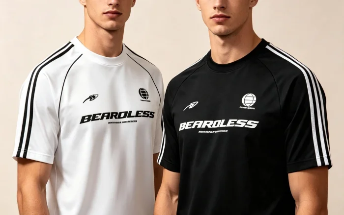 Remeras de Jersey Peinado 24.1 con Vena y Estampado