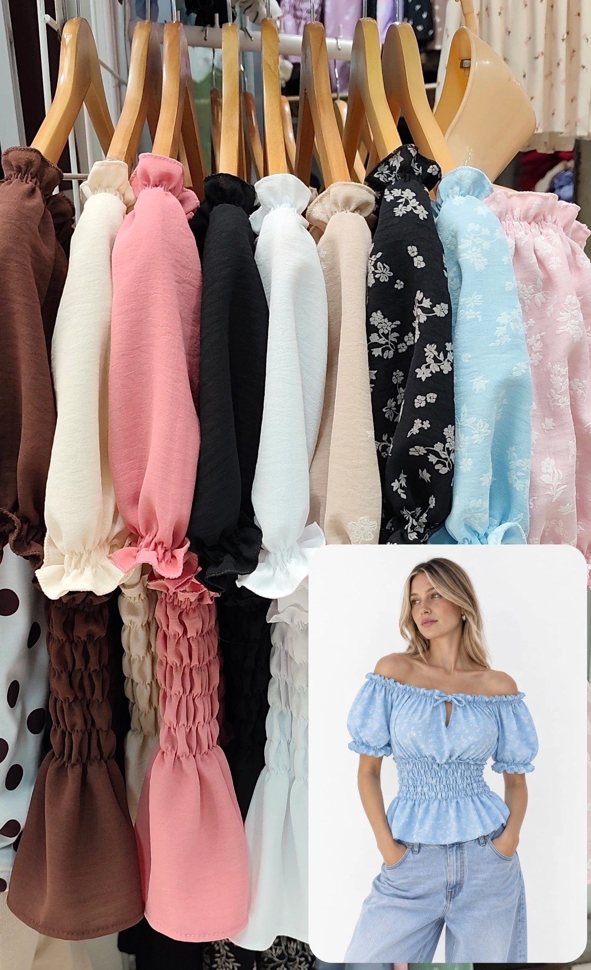 Blusa Frunce Escote V - Imagen 3