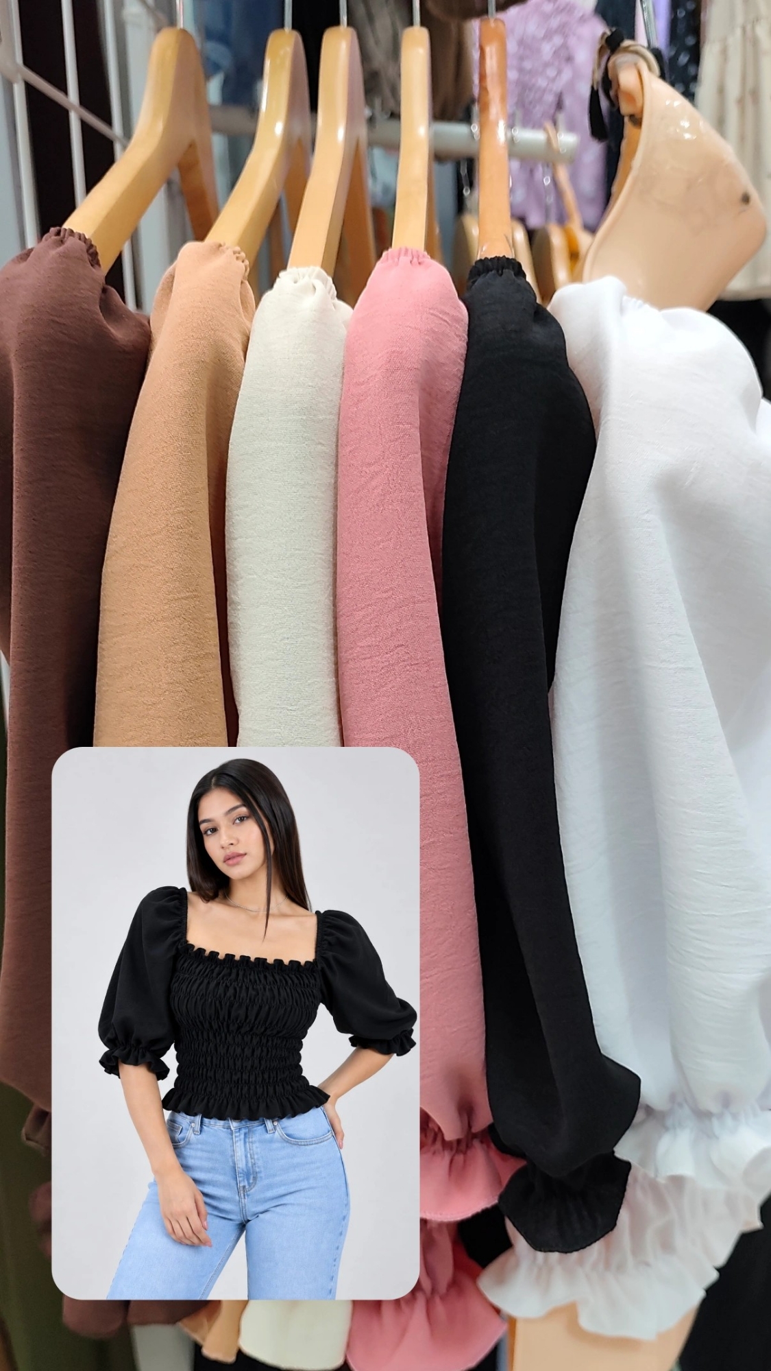Blusa Frunce Manga Princesa - Imagen 3