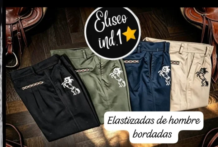 Bombachas de Hombre Elastizadas Bordadas