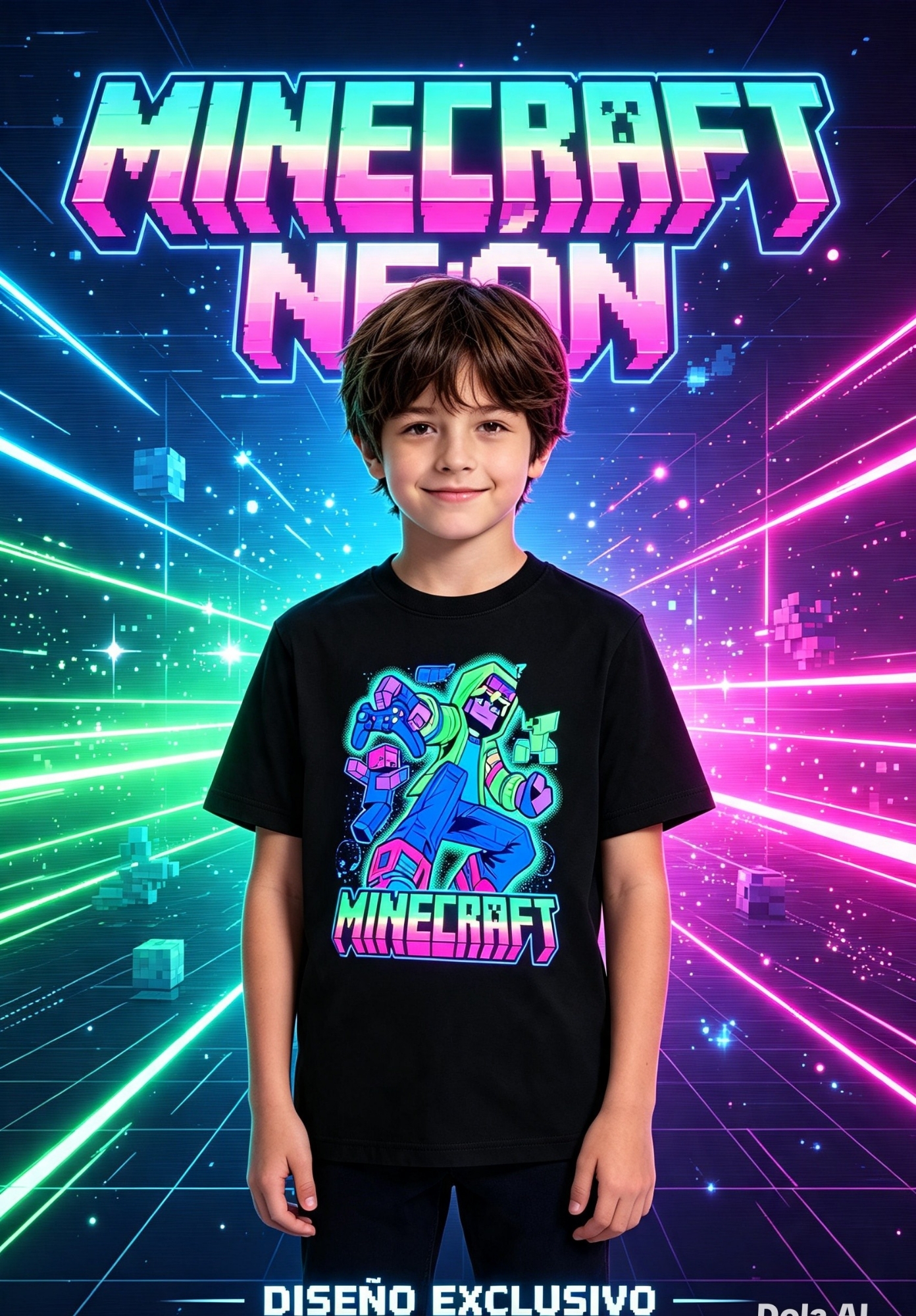 Minecraft de Niño Q Brilla en Oscuridad - Imagen 2