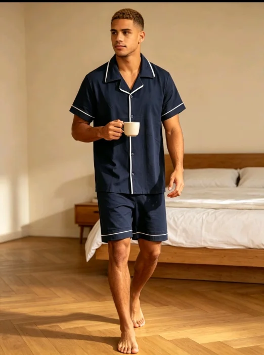Pijama Camisero Liso