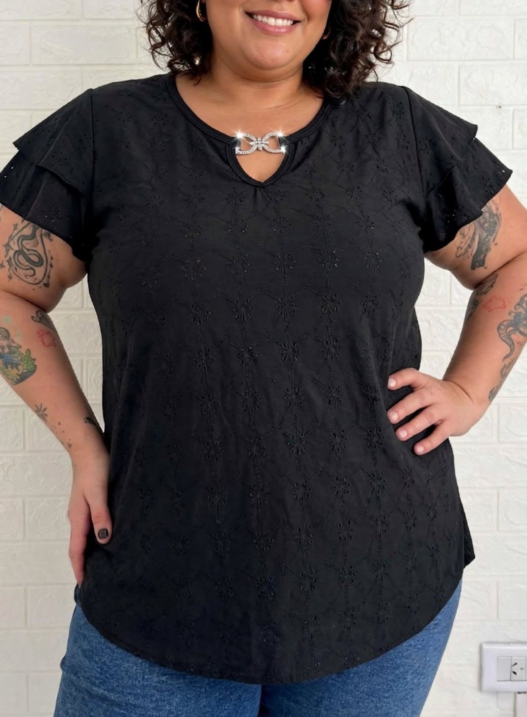 Remera Broderi Talles Especiales - Imagen 6