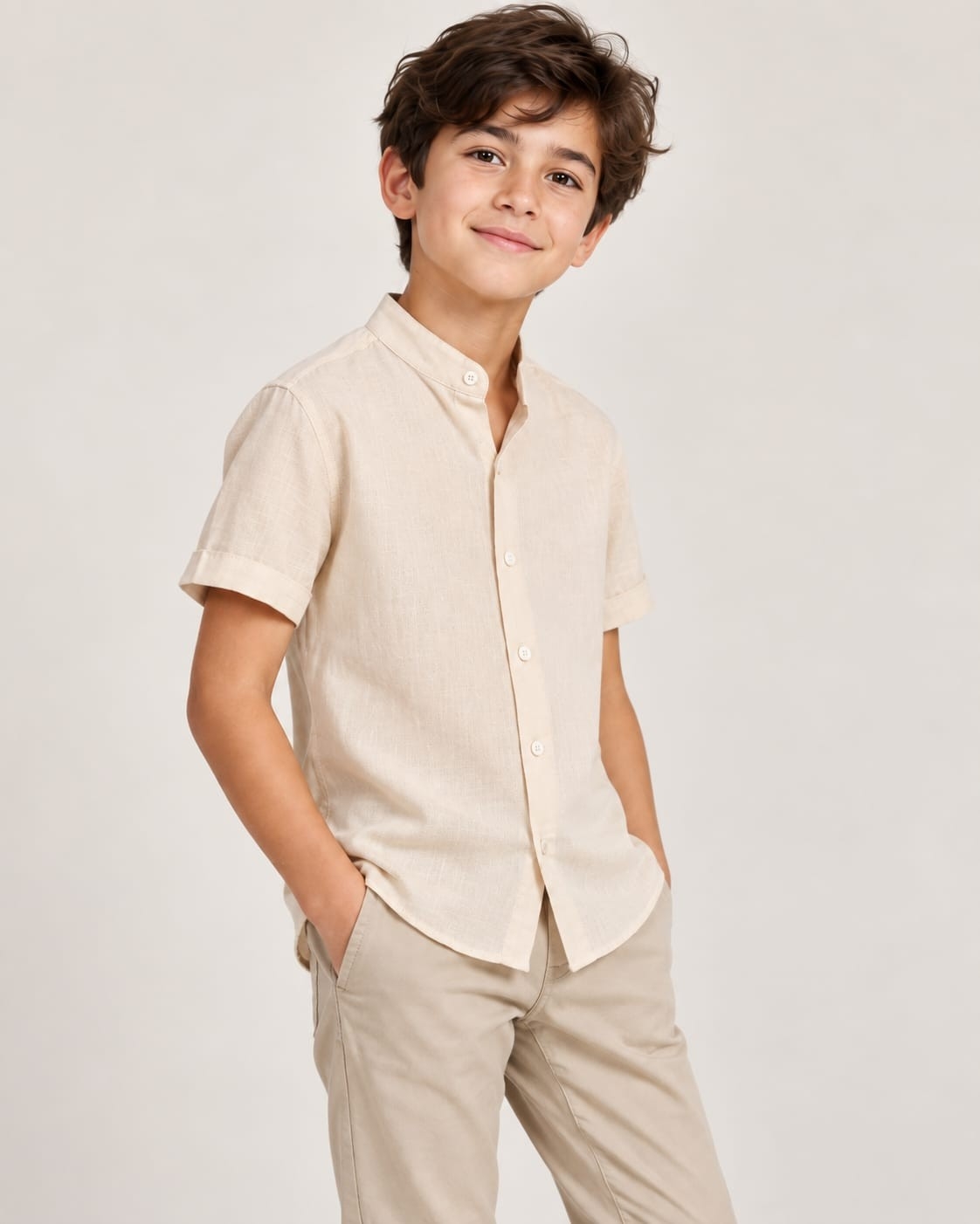 Camisas de Lino Cuello Mau - Imagen 2